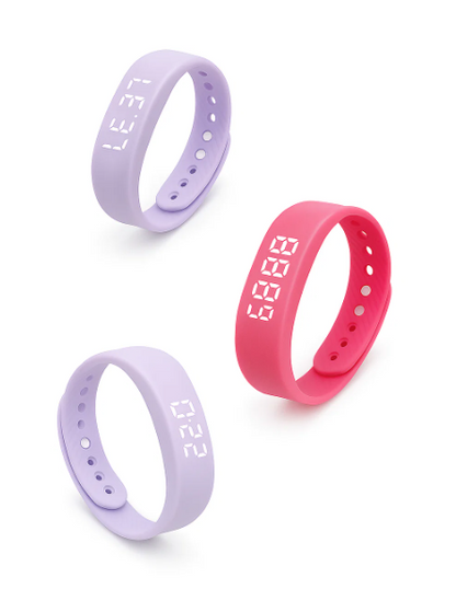 Bracelet Réveil Intelligent – Vibrations Douces, Podomètre, Étanche IP67